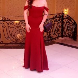 Burgundy evening gown size 12